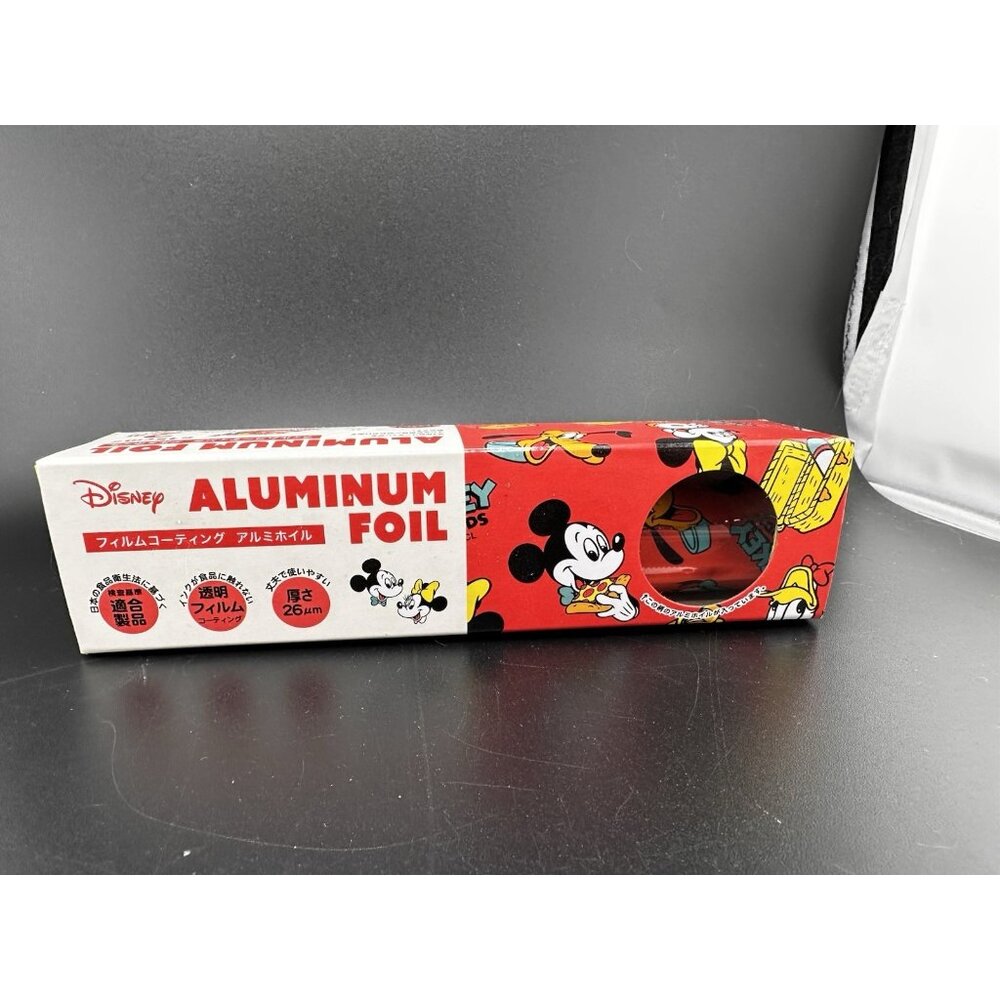 Japanese Disney‎ Mickey aluminum foil  15cm 2m From Japan Miniature NWT Red